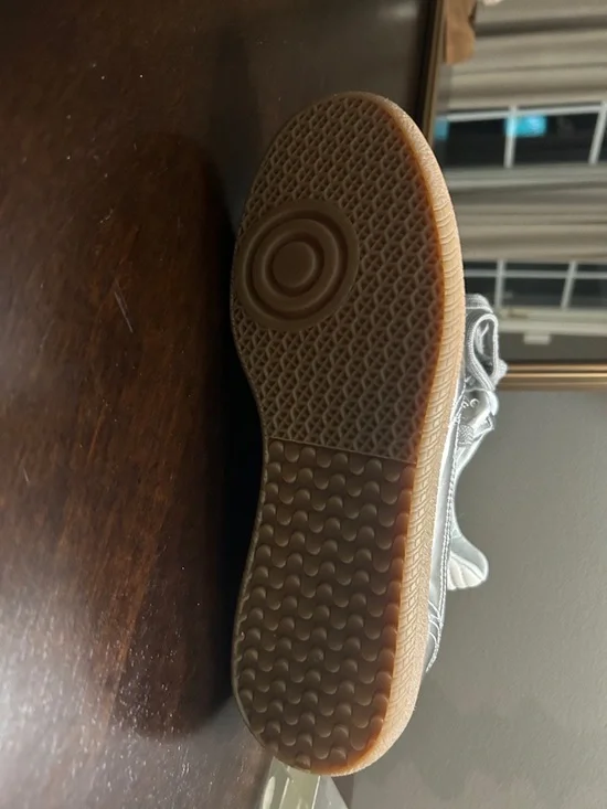 Metallic Silver Sneakers with Gum Sole.. new never worn from anthropology - Picture 3 of 4